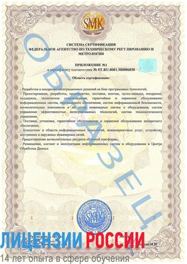 Образец сертификата соответствия (приложение) Новошахтинский Сертификат ISO 27001